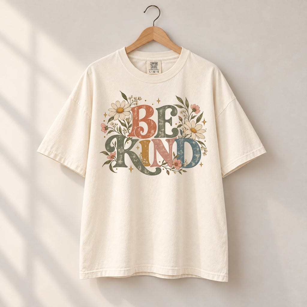 Be Kind Floral Graphic T-Shirt